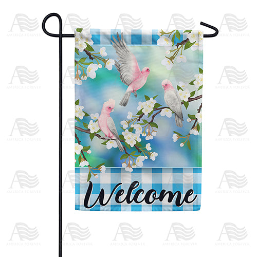 Birds & Blossoms Welcome Double Sided Garden Flag