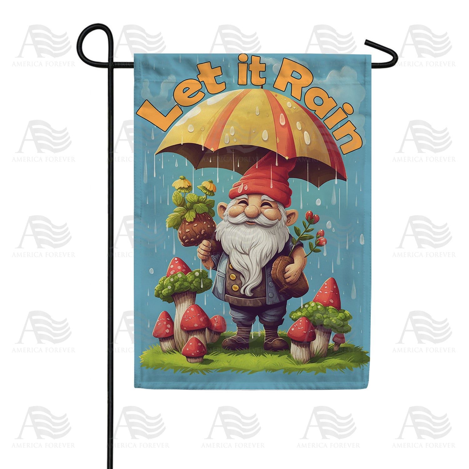 A Little Rain Double Sided Garden Flag