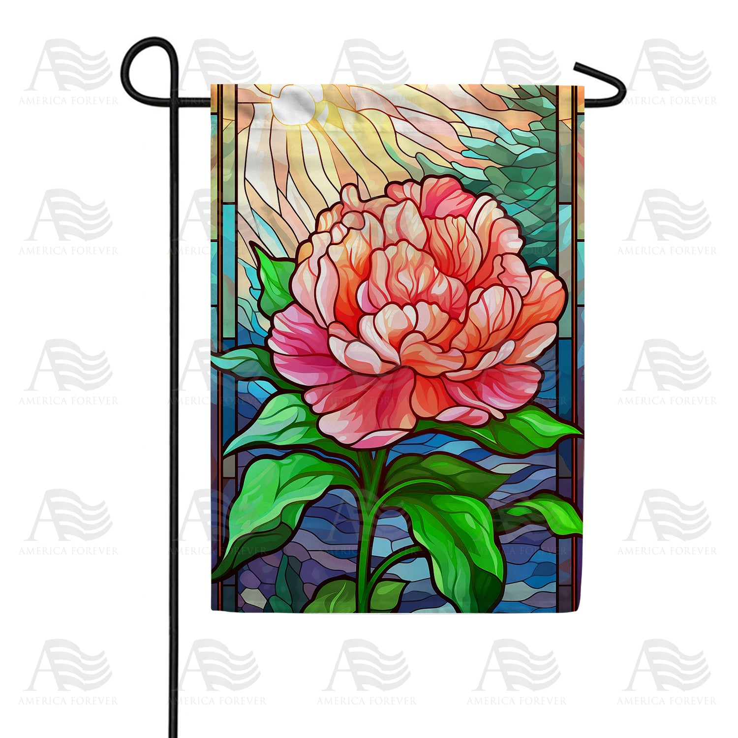 Sunlight Flower Double Sided Garden Flag