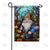Gnome Among Flowers Double Sided Garden Flag