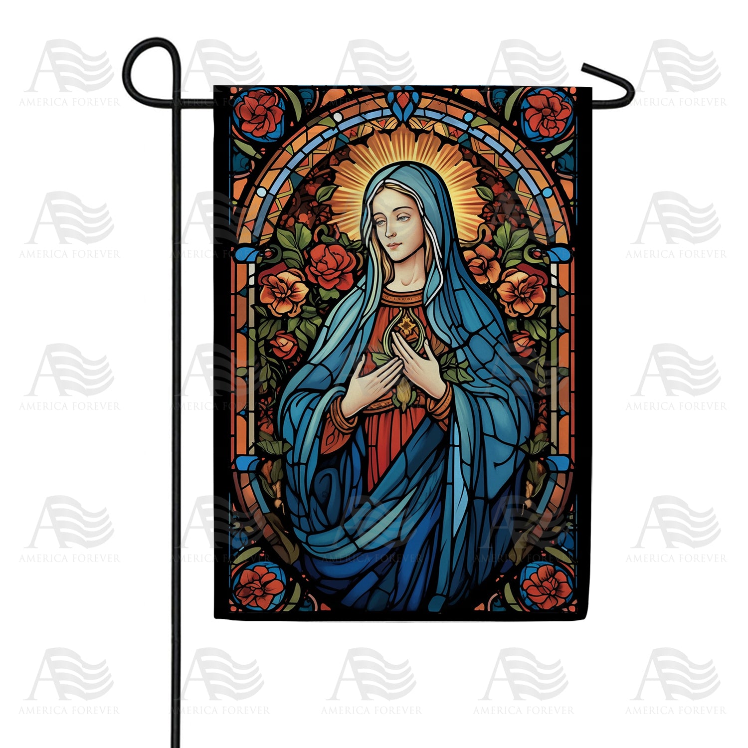 Devoted To God Double Sided Garden Flag