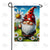 Gnome with Giant Daisy Delight Double Sided Garden Flag
