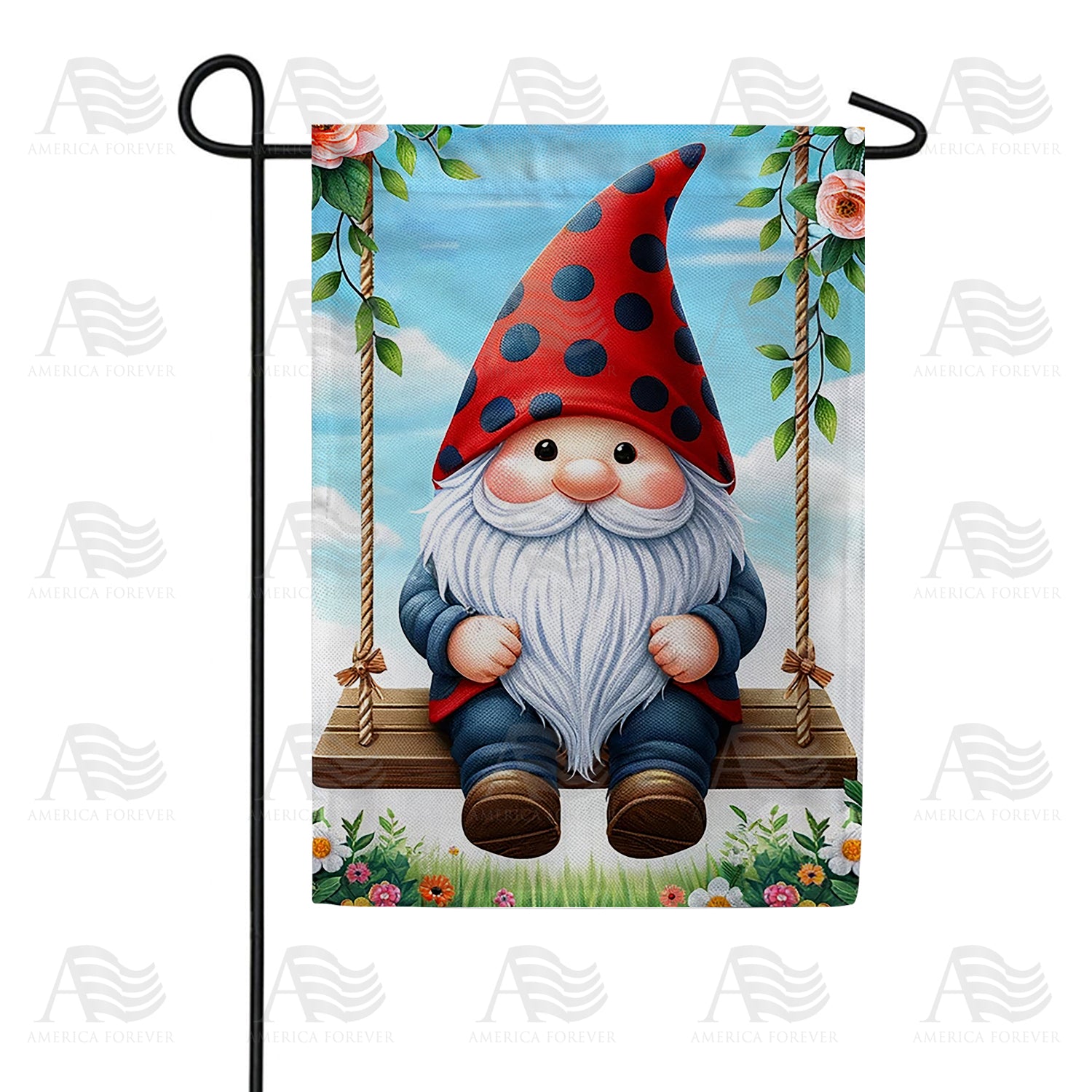 Garden Gnome Garden Flags | Free Shipping - Flagsrus.org