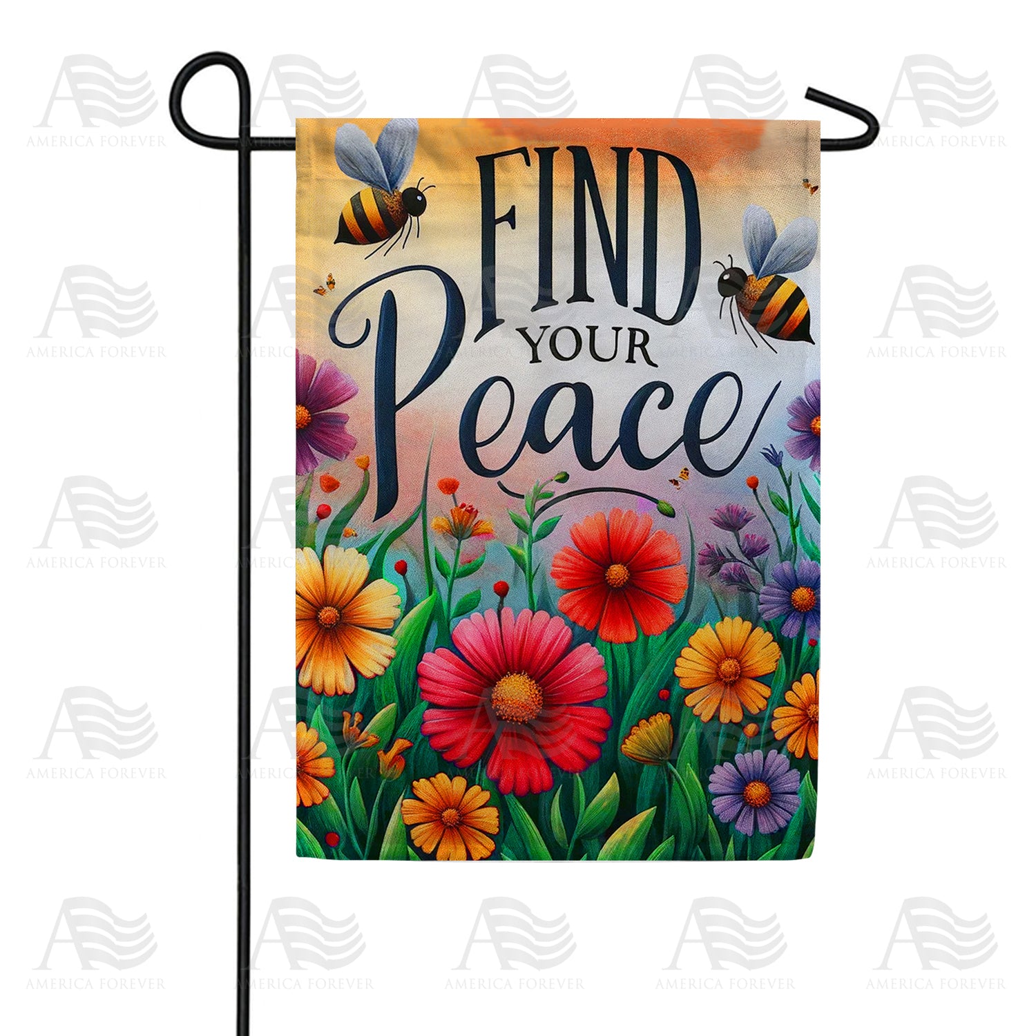 Find Your Peace Double Sided Garden Flag