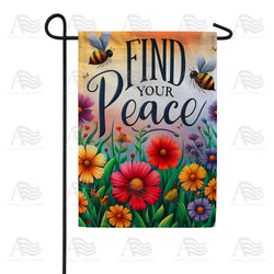 Find Your Peace Double Sided Garden Flag