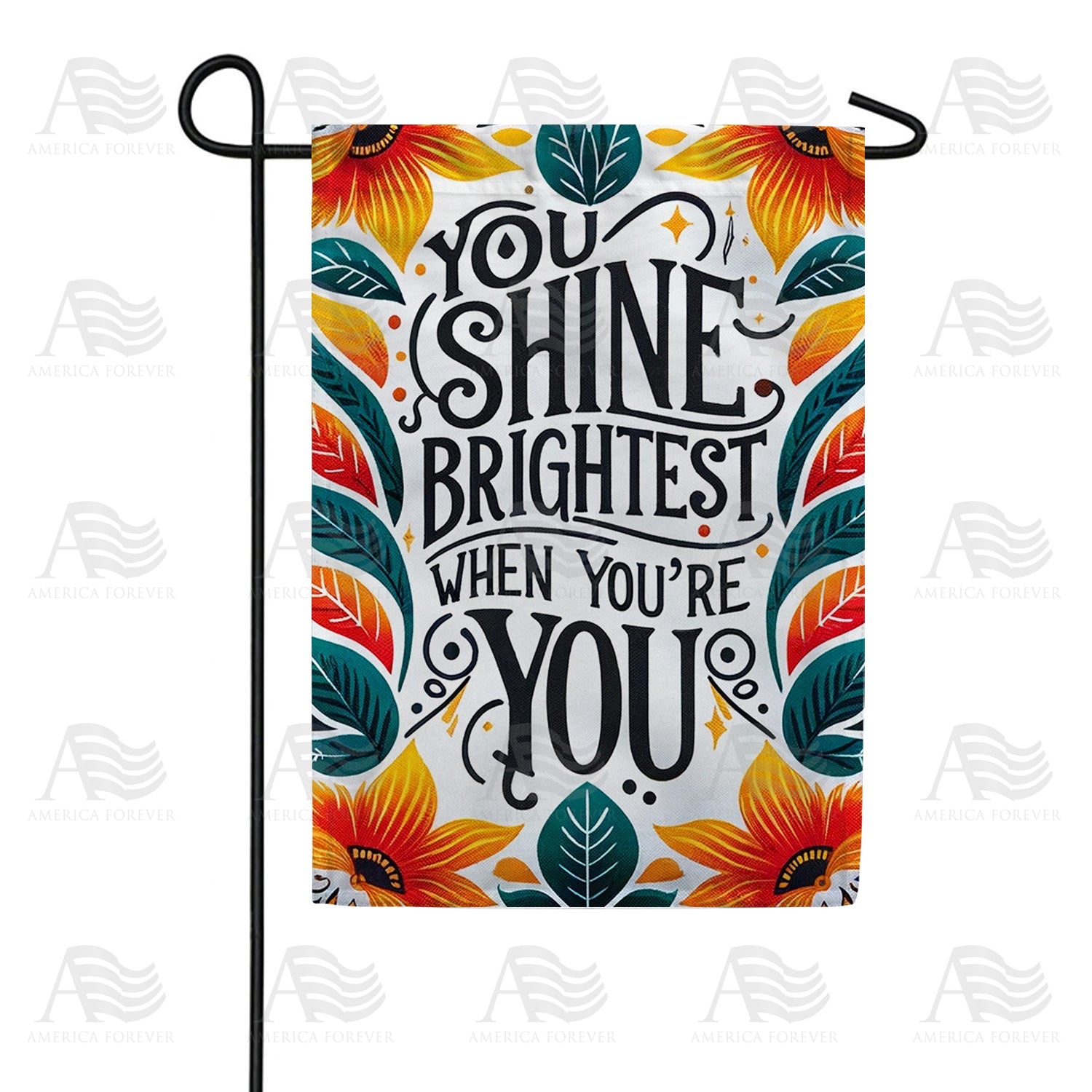 You Shine Brightest Double Sided Garden Flag