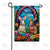 Stained Glass Bunnies and Blooms Double Sided Garden Flag
