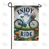 America Forever Enjoy the Ride Bicycle Double Sided Garden Flag