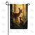 Doe and Fawn in Mystic Forest Light Double Sided Garden Flag