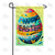Colorful Easter Egg Greeting Double Sided Garden Flag