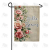 Vintage Roses Hello Spring Double Sided Garden Flag