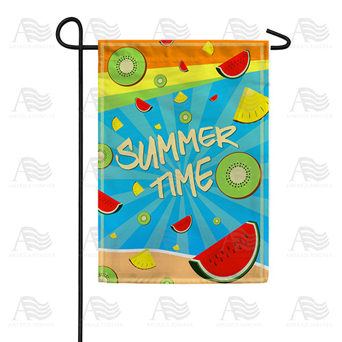 Summer Time Fruits Double Sided Garden Flag