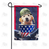 Patriotic Labrador Pride Double Sided Garden Flag