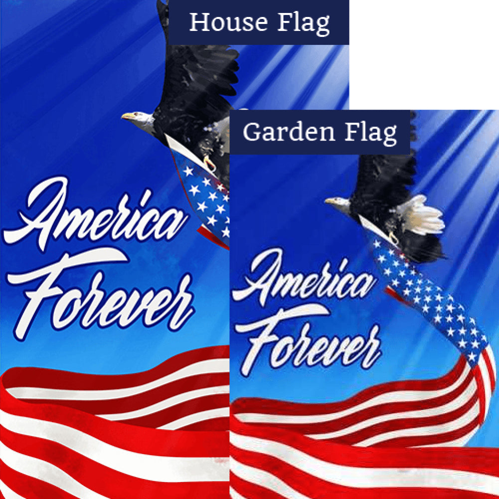 American Patriotic Eagle Flags Set (2 Pieces)