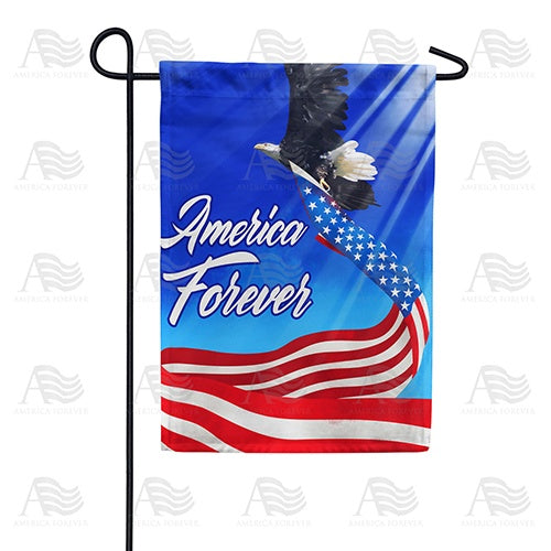 American Patriotic Eagle Double Sided Garden Flag
