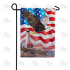 Patriotic Bald Eagle Double Sided Garden Flag