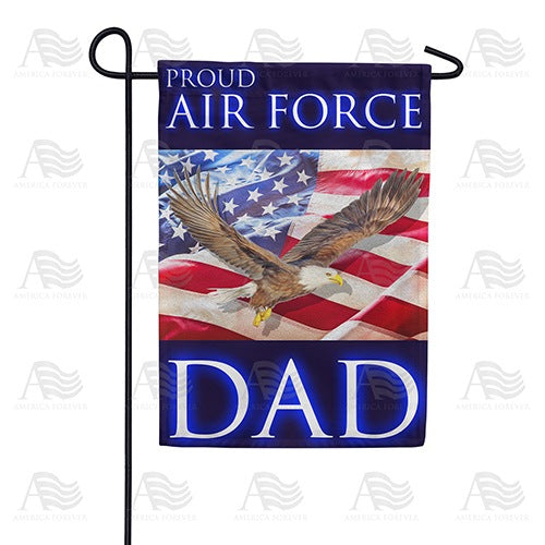 Proud Air Force Dad Double Sided Garden Flag
