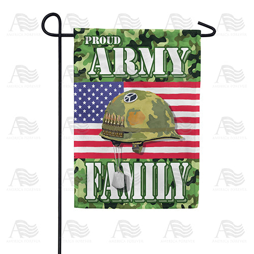Proud Army Family Double Sided Garden Flag