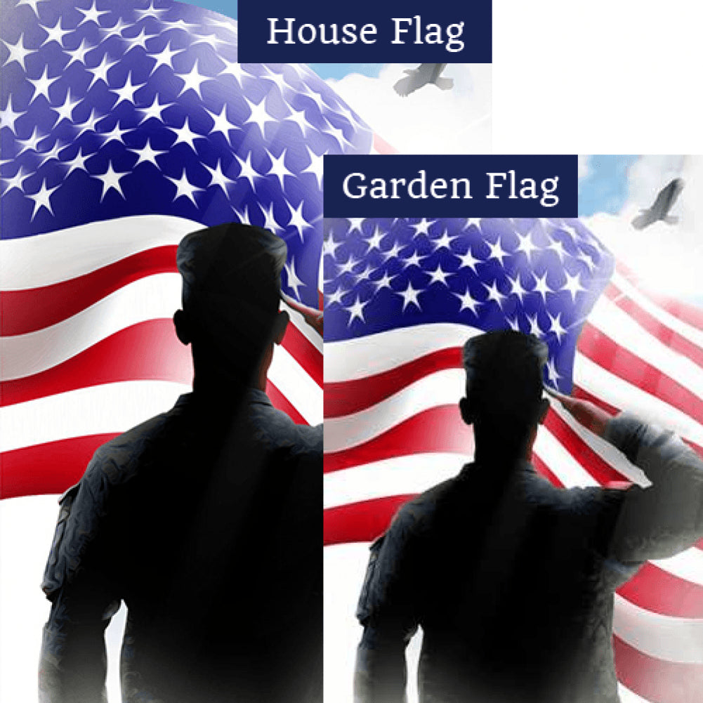 Veterans Salute Flags Set (2 Pieces)