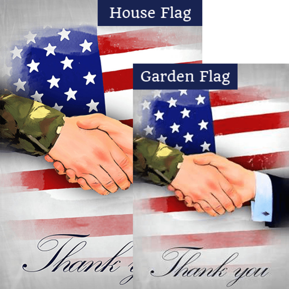 America Thanks You Flags Set (2 Pieces)