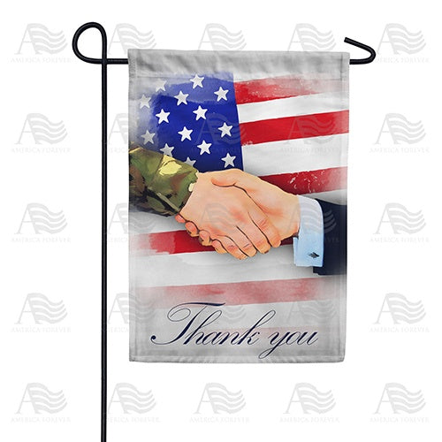 America Thanks You Double Sided Garden Flag