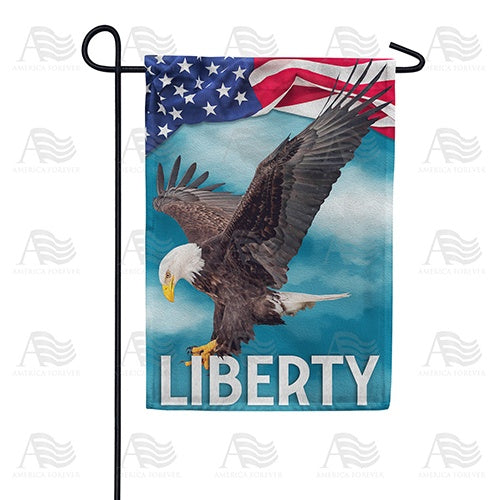 Patriotic Welcome Liberty Double Sided Garden Flag