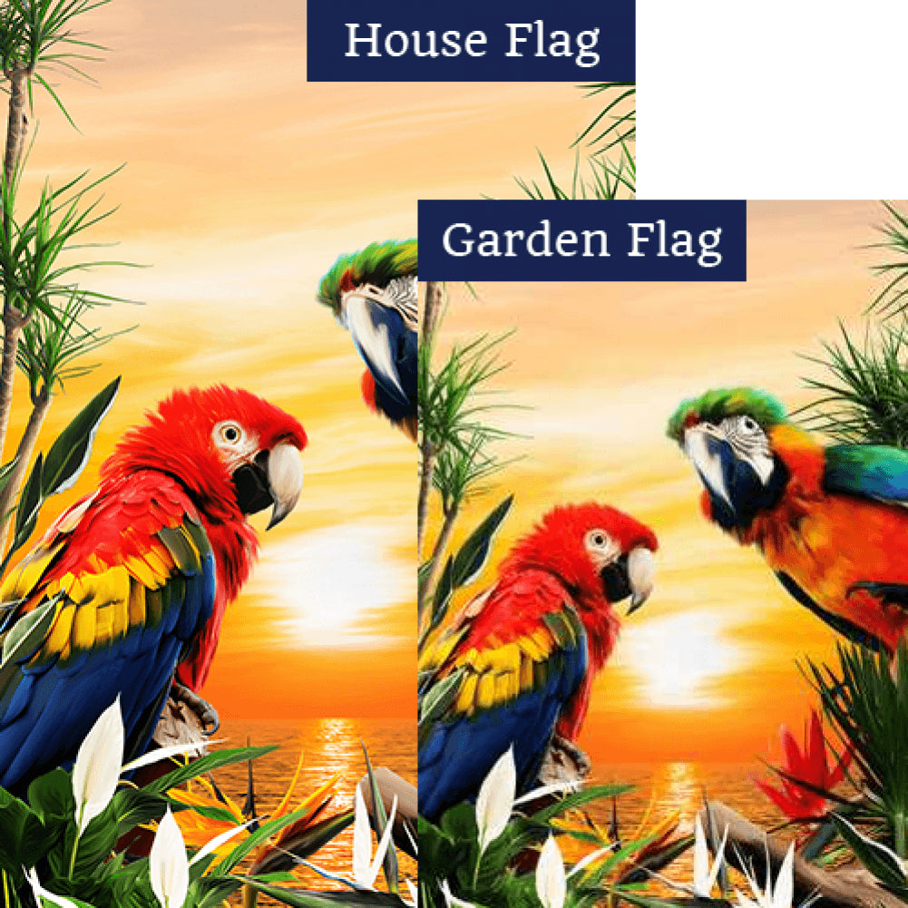 Tropical Sunset Flags Set (2 Pieces)