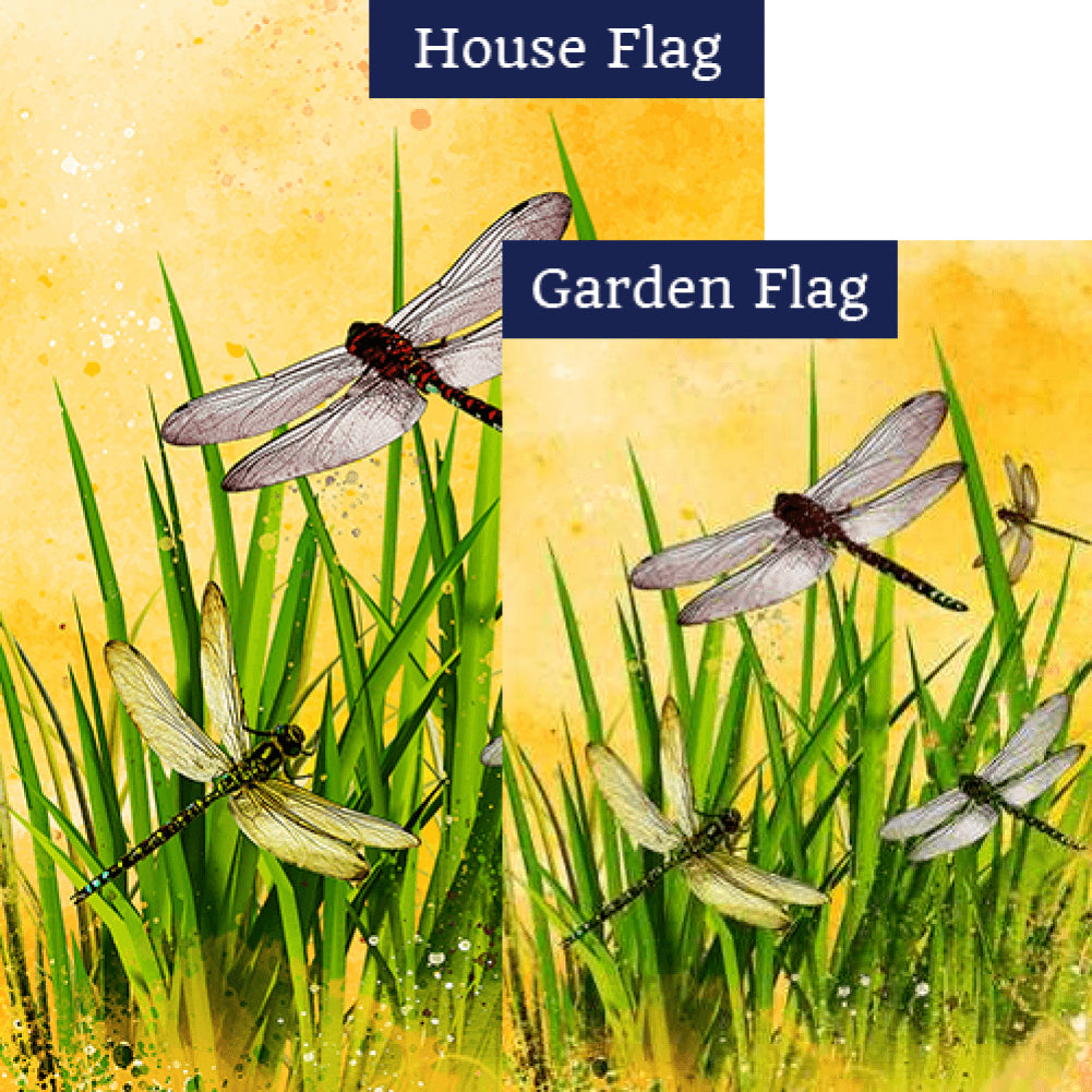 Summer Dragonflies Flags Set (2 Pieces)