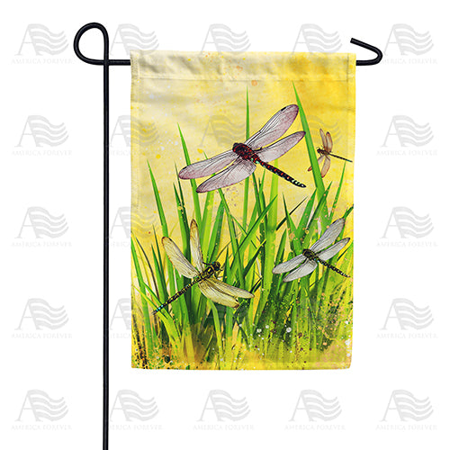 Summer Dragonflies Double Sided Garden Flag