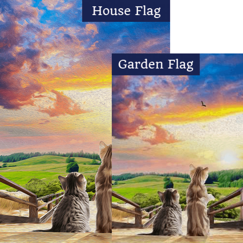 Unexplored World Awaits Flags Set (2 Pieces)