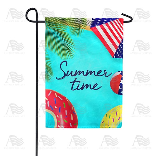 Pool Floats Double Sided Garden Flag