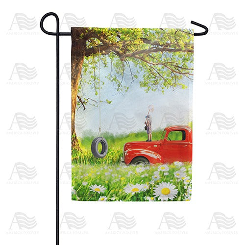 Butterfly Catcher Double Sided Garden Flag