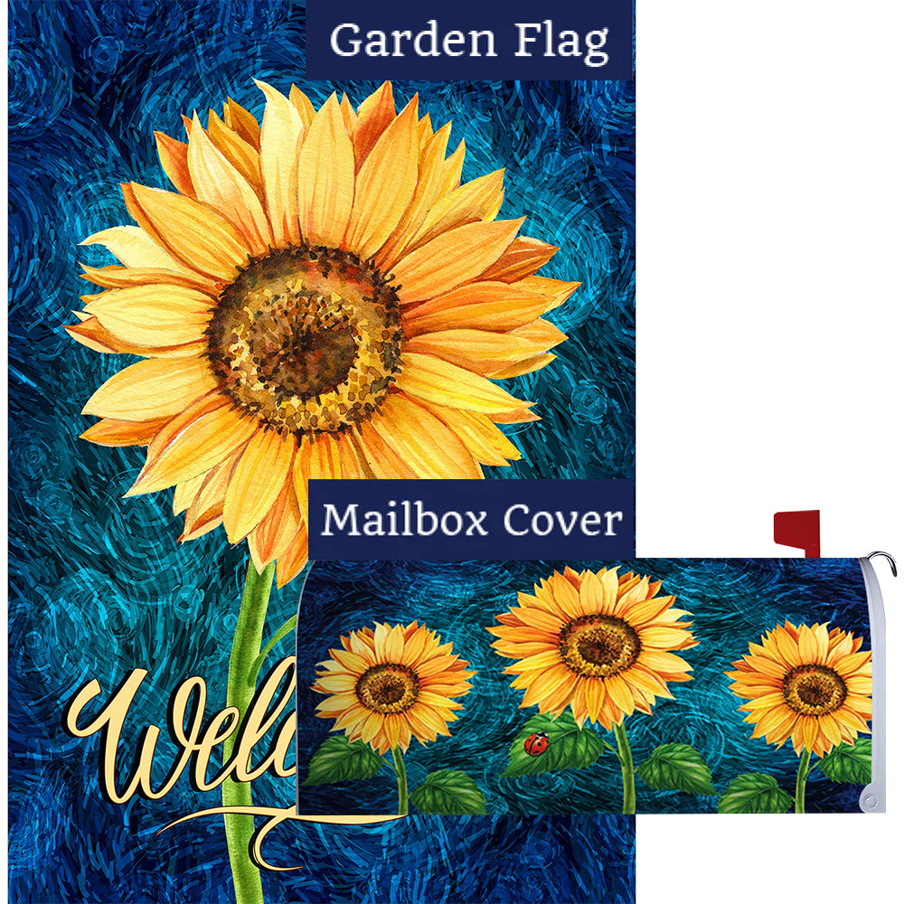 Bright Sunflower Flag Mailwrap Set (2 Pieces)