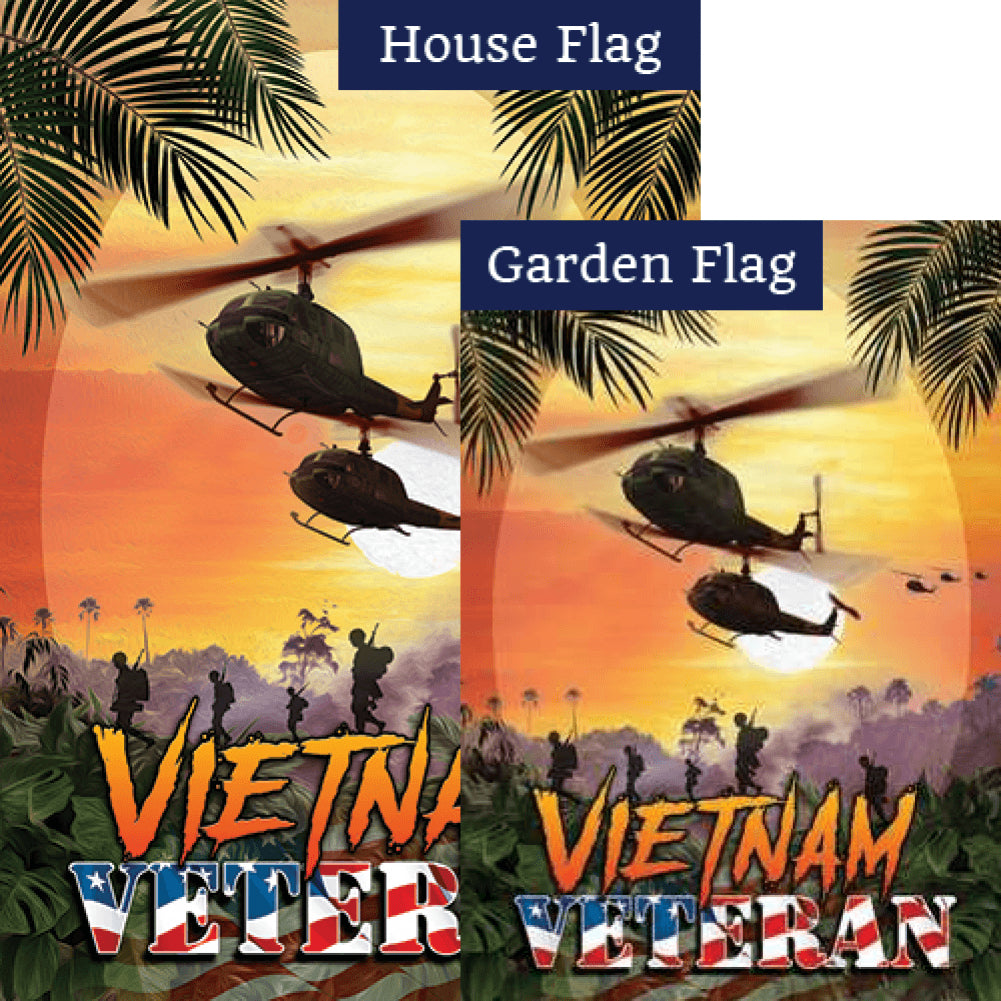 Vietnam Veteran Flags Set (2 Pieces)