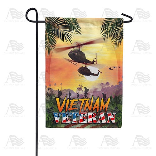 Vietnam Veteran Double Sided Garden Flag