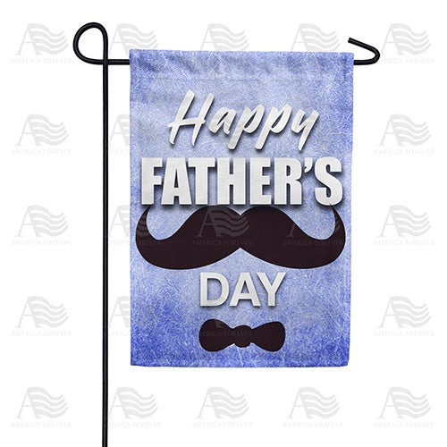 Father's Day Faded Blue Double Sided Garden Flag