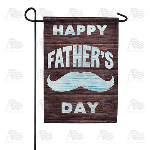 Father's Day On Wood Double Sided Garden Flag