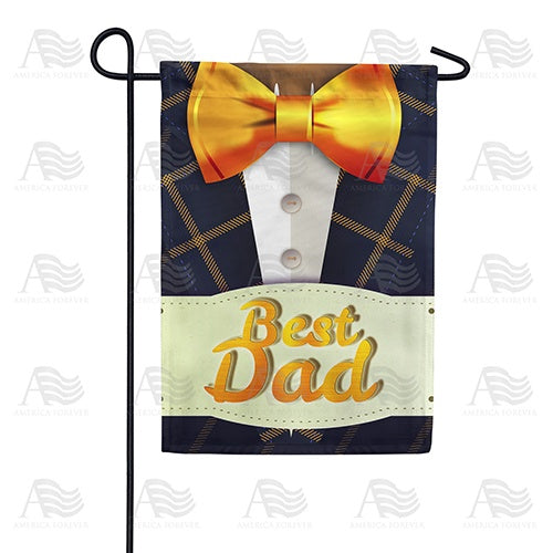 Best Dad Title Suits Him Double Sided Garden Flag