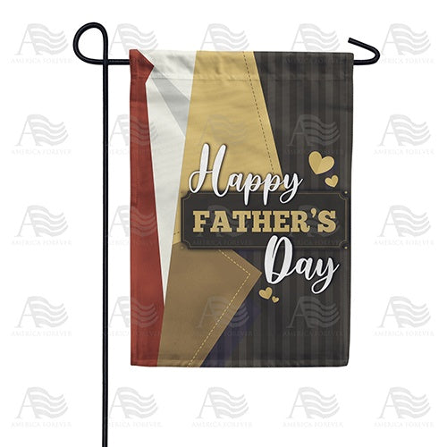 Father's Day Brown Lapel Double Sided Garden Flag