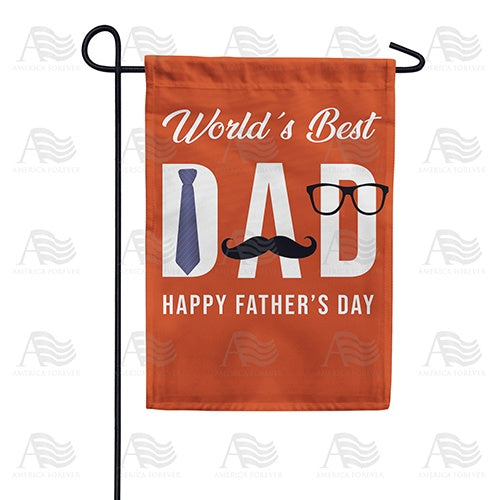 World's Best Dad Double Sided Garden Flag