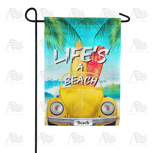 Beach Buggie Double Sided Garden Flag