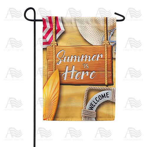 Summer Is Here Double Sided Garden Flag