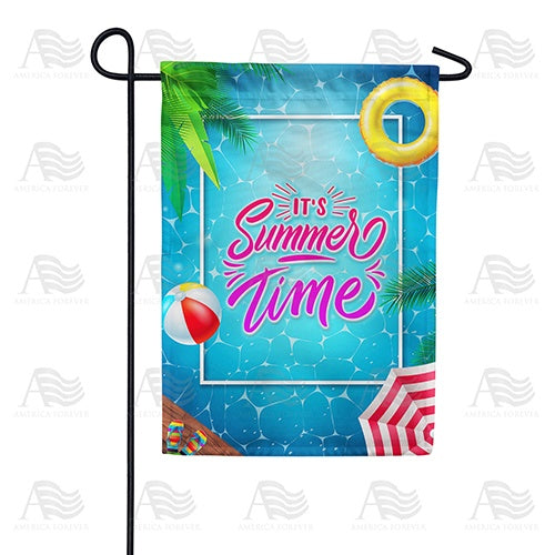 Everyone Into The Pool! Double Sided Garden Flag