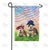 Patriotic Ma And Pa Bulldog Double Sided Garden Flag