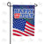 Fireworks And American Flag Double Sided Garden Flag