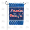 America The Beautiful Star Double Sided Garden Flag