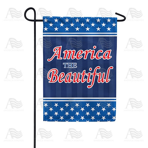 America The Beautiful Star Double Sided Garden Flag