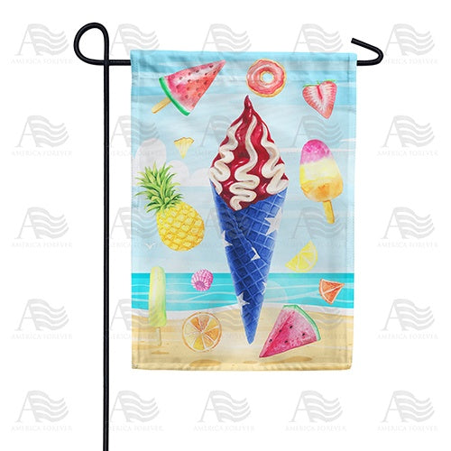 Cool Summer Treats Double Sided Garden Flag