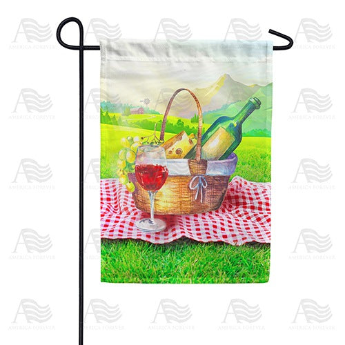 Mountain View Picnic Double Sided Garden Flag