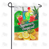 Tropical Summer Drinks Double Sided Garden Flag